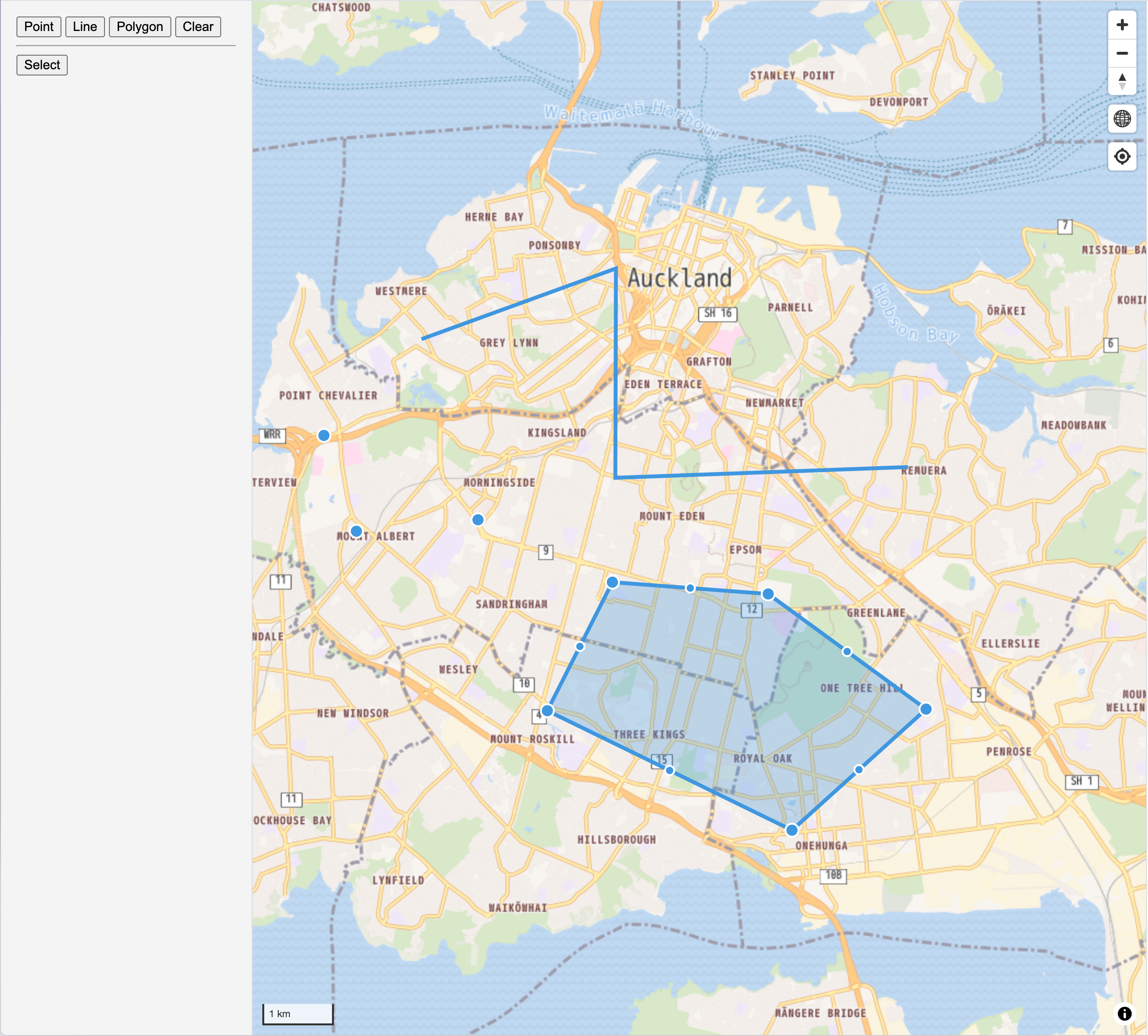 Basic example with Select mode