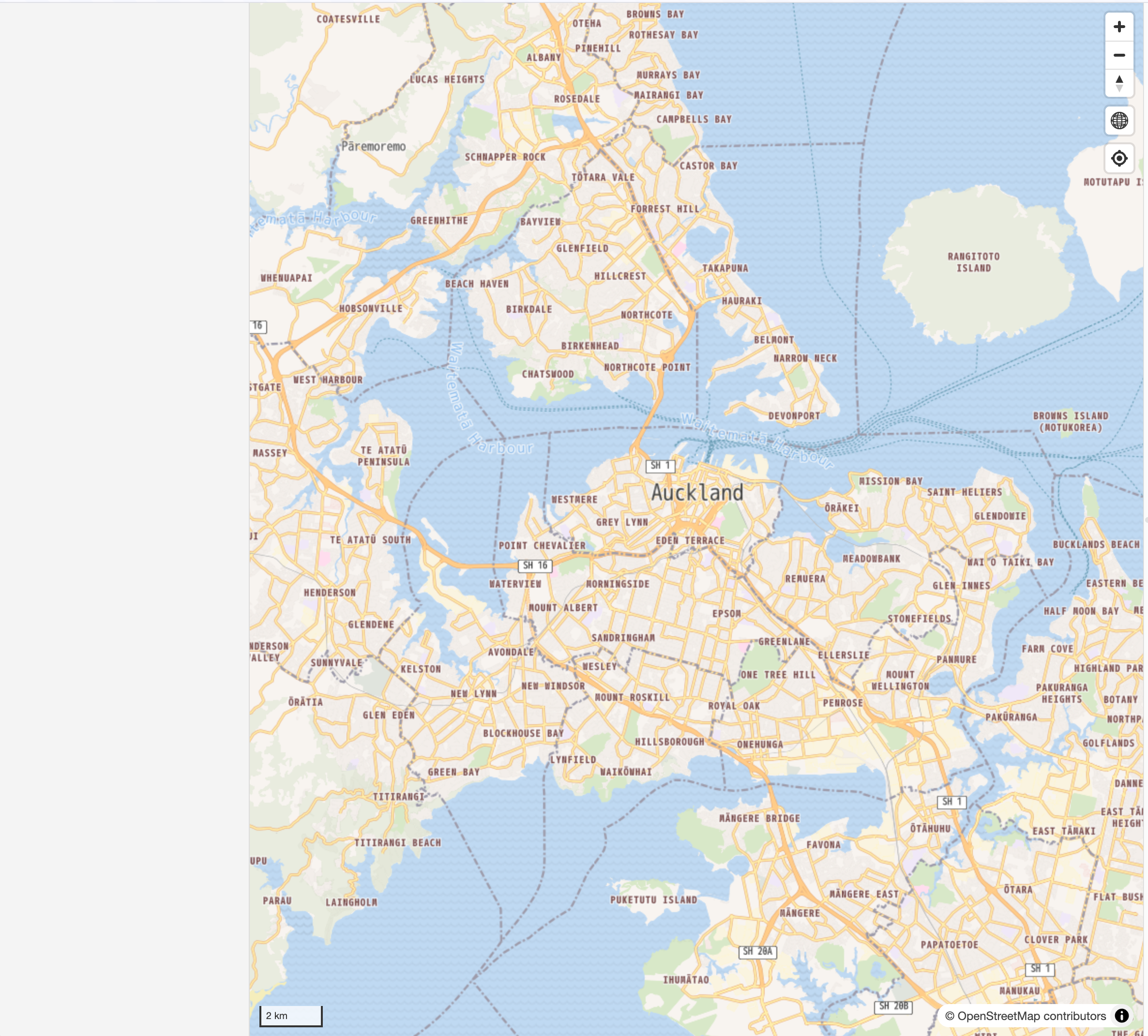 Initial map after launching server